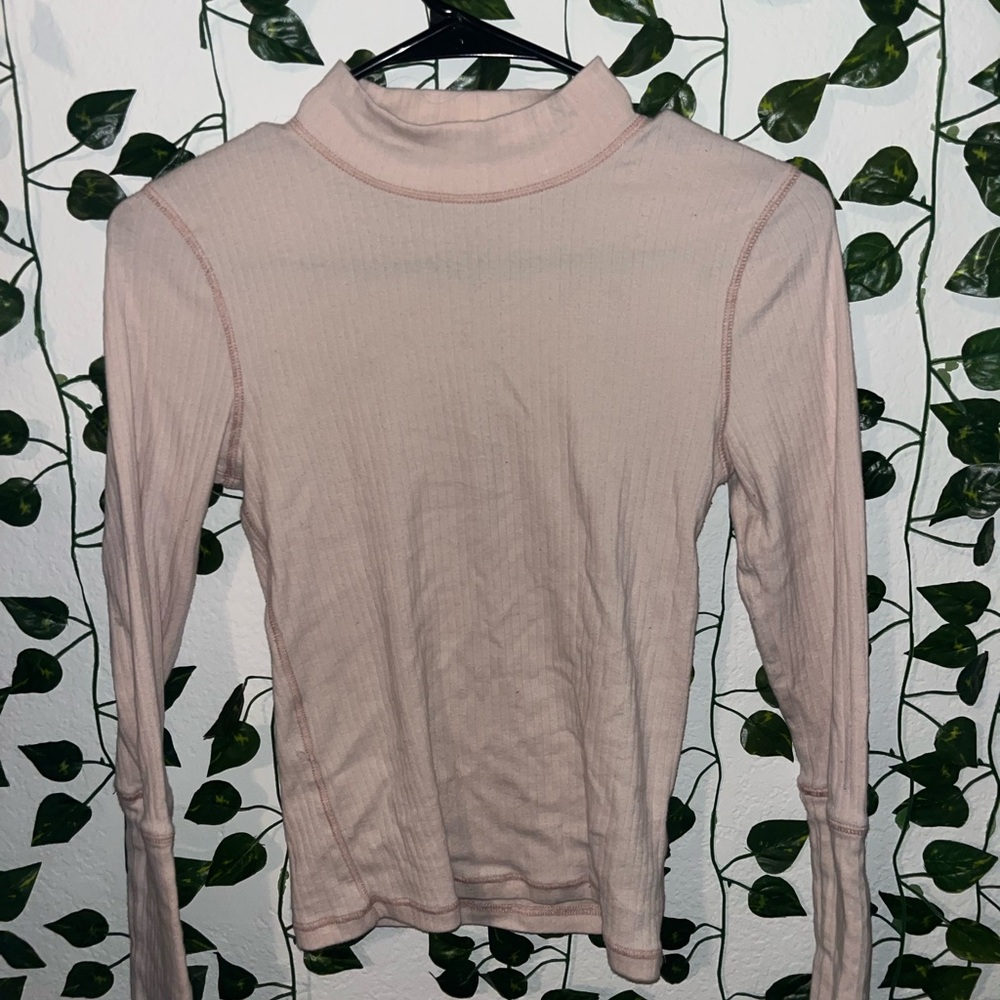 free people Women's Pink Long Sleeve Top